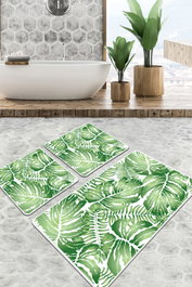 Mijölnir Pied Djt Juego de Alfombrillas de Baño Multicolor de 3 Piezas